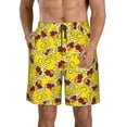 thumbnail image 1 of Naloa Duck with Star Sunglasses Men's Beach Shorts, Surfing shorts, Swim trunks, Quick Dry Swim Trunks for Surfing Beach Fun - Large, 1 of 9