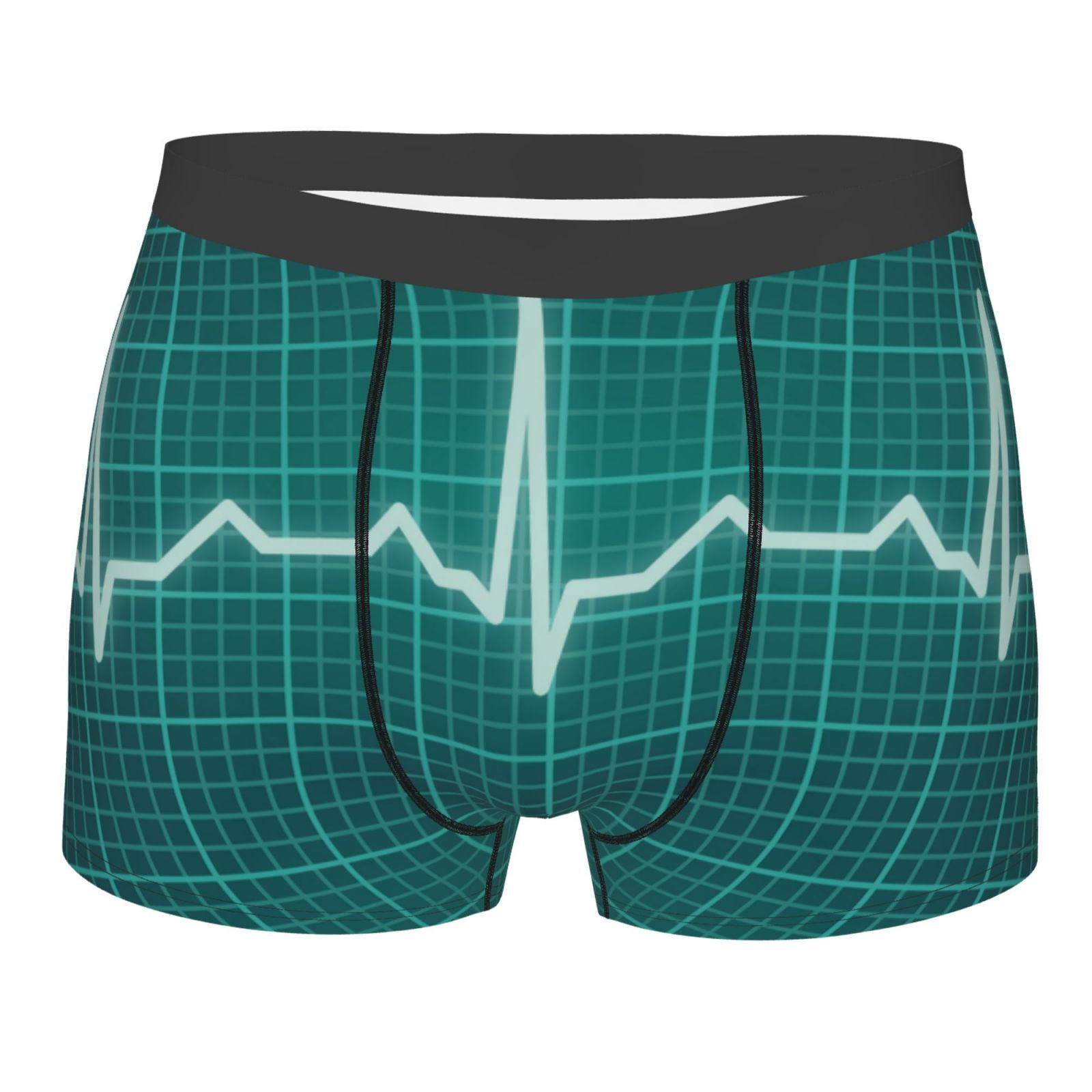 Naloa ECG Wave Print Mens Underwear - Boxers for Men, Classic Briefs ...