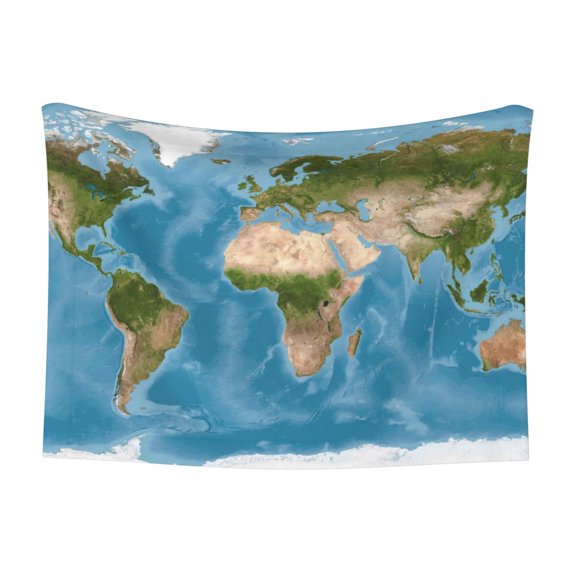 Naloa Earth View World Map Dog Blanket, 3 Sizes Cat Blanket for Indoor Cats Large Medium Small Dog Gifts-Small