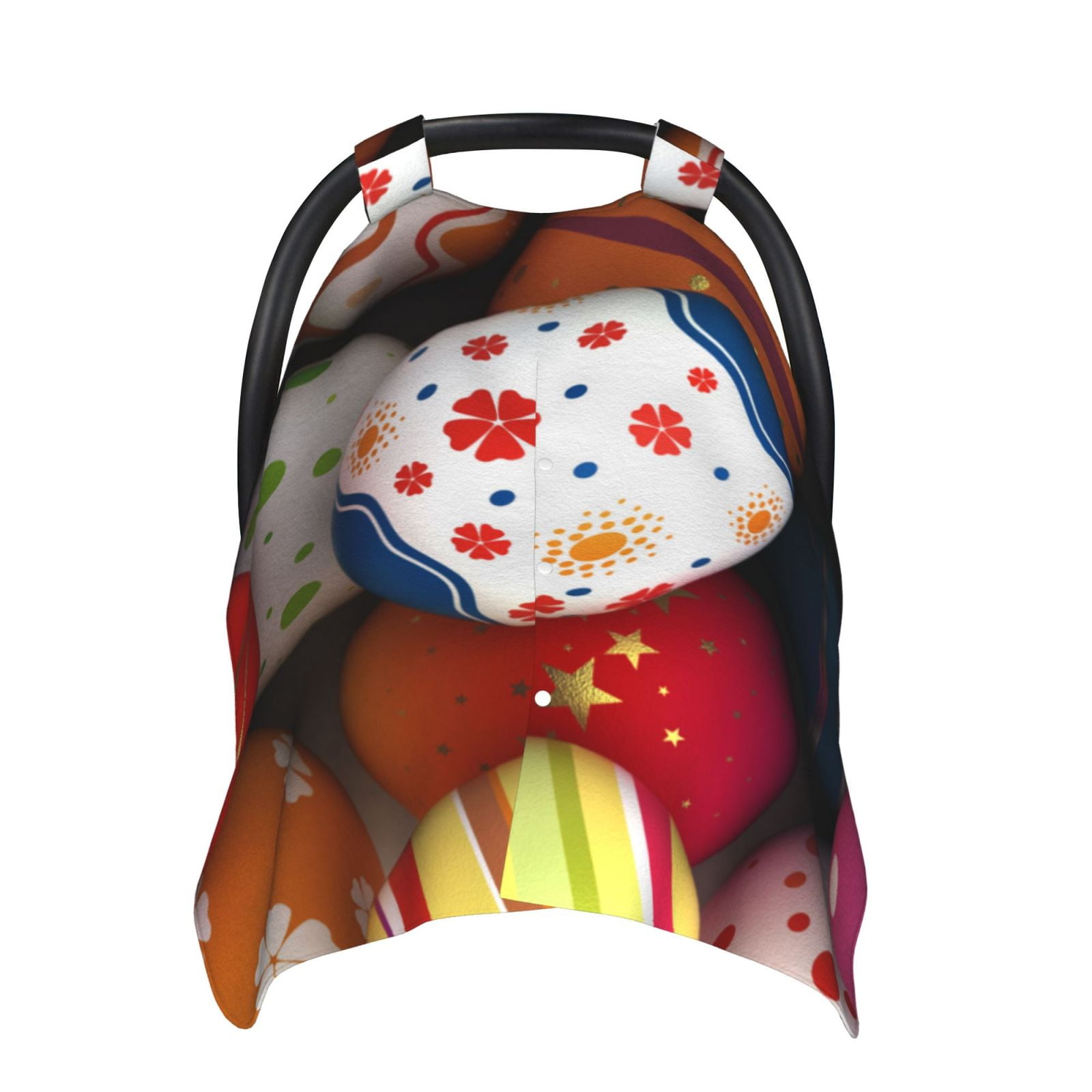 Naloa Easter Egg Baby Car Seat Cover, Breathable Baby Carrier Cover, Multiuse Baby Carrier Cover & Nursing Breastfeeding Cover