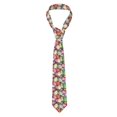 thumbnail image 1 of Naloa Easter Eggs Print Solid Color Tie Formal Necktie for Men，Suitable for business, daily life, work, 1 of 5