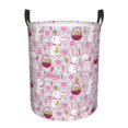 thumbnail image 1 of Naloa Easter Rabbit Large Laundry Basket Waterproof Round Collapsible Storage bin with Handles for Hamper Kids Room,Toy Storage, 1 of 6
