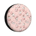 thumbnail image 1 of Naloa Easter Rabbit PVC Leather Spare Tire Wheel Cover for Car Truck SUV Camper Trailer Universal Fit many size16 inch, 1 of 6