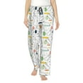 thumbnail image 1 of Naloa Easter Rabbit Print Women’s Ultra-Soft Comfy Pajama Lounge Pants with Pockets & Drawstring, 1 of 8