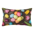 thumbnail image 1 of Naloa Easter eggs Pillowcase, Cool Pillowcase, Lightweight, Breathable, Skin Friendly Pillowcase, Hidden Zipper (No pillow core)-16"x24", 1 of 6