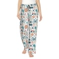 thumbnail image 1 of Naloa Eiffel Tower Print Women’s Ultra-Soft Comfy Pajama Lounge Pants with Pockets & Drawstring, 1 of 8