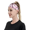 thumbnail image 1 of Naloa Eiffel Tower and Butterflies Fashionable Sport Sweatband for Running, Yoga, Basketball - Head Circumference 19.6-22.4 inches, 1 of 9