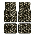 thumbnail image 1 of Naloa Elegant Gold Moose Car Foot Mat Set of 4 Pieces - Universal Floor Liner Neoprene Full Set Floor Mats for Cars Trucks SUV, 1 of 7