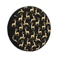 thumbnail image 1 of Naloa Elegant Gold Moose PVC Leather Spare Tire Wheel Cover Spare Tire Cover, for Car Truck SUV Camper Trailer Universal Fit(14-17in)-16 inch, 1 of 6