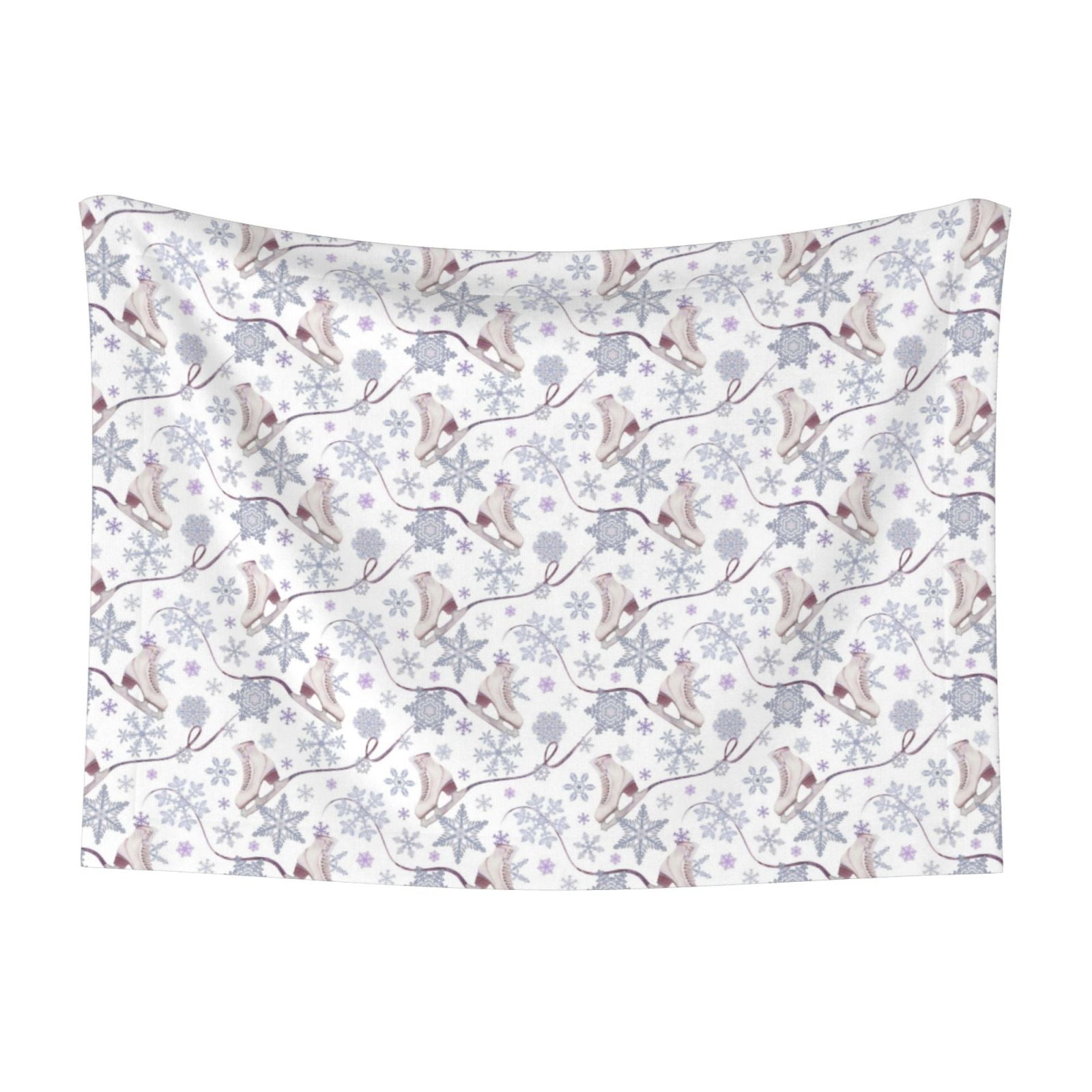 Naloa Elegant ice skates snowflakes Dog Blanket, 3 Sizes Cat Blanket for Indoor Cats Large Medium Small Dog Gifts-Small