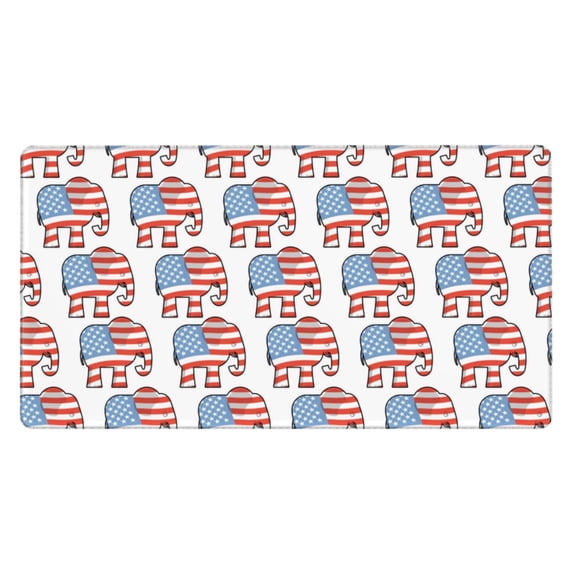 Naloa Elephant Gaming Mouse Pad Large Mouse Mat Long Extended Desk Pad Non-Slip Rubber Mice Pads Stitched Edges Thin Pad (16x29.5 Inch)
