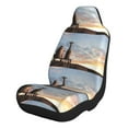 thumbnail image 1 of Naloa Elephant Giraffe Car Seat Covers 2PCs Front Car Seat Covers Universal fit for Most Cars SUVs and Trucks - 1, 1 of 5