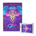 thumbnail image 1 of Naloa Elephant in Tribal Style Custom Puzzles Personalized Puzzle 1000 Pieces from Photo Custom Jigsaw Puzzle for Wedding, Graduation, (29.5×19.7in, Vertical), 1 of 9