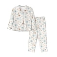 thumbnail image 1 of Naloa Elephants And Giraffes Pajamas for Women Set, Womens Pajama Sets, Lounge Sets for Women, 2pjs for Women-Small, 1 of 7