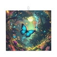 thumbnail image 1 of Naloa Enchanted Forest Butterfly A Dish Drying Mat for Kitchen Counter, Heat Resistant Drainer Mats, Absorbent Draining Mat,Dish Rack Pad,16"x18", 1 of 8