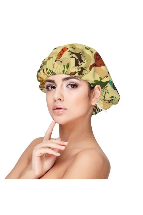 Ethnic African Adjustable Hair Bonnet for Sleeping, Hair Wrap Sleep Cap Turban for Women Men, Curly Straight Hair Long Large Braid Unisex