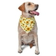 thumbnail image 1 of Naloa European-style Pattern Sunflower Dog Bandanas 1PC Washable Triangle Dog Scarfs Premium Durable Fabric, for Small Medium Large Dogs and Cats, 1 of 6