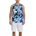 thumbnail image 1 of Naloa Evil Eye Basketball Jersey Reversible Men's Mesh Athletic Sports Shirts Training Practice S-4XL4X-Large, 1 of 6