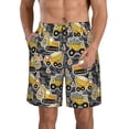 thumbnail image 1 of Naloa Excavator At Work Men's Beach Shorts, Surfing shorts, Swim trunks, Quick Dry Swim Trunks for Surfing Beach Fun - 3X-Large, 1 of 9