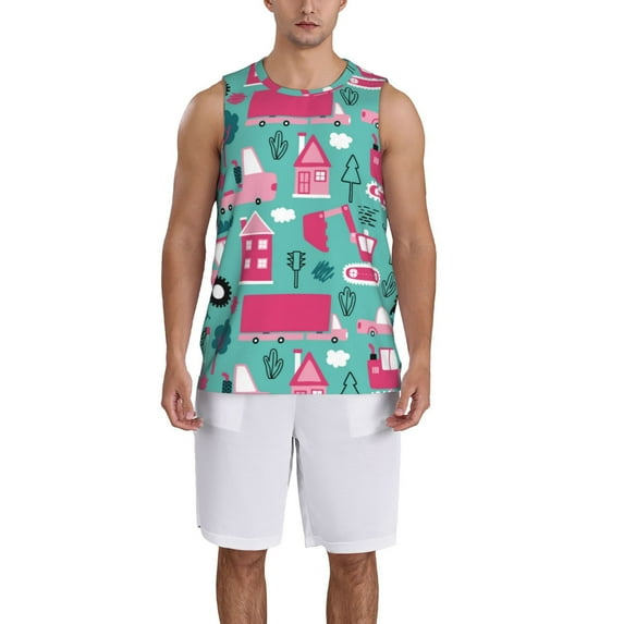 Naloa Excavator Basketball Jersey Reversible Men's Mesh Athletic Sports Shirts Training Practice S-4XLLarge