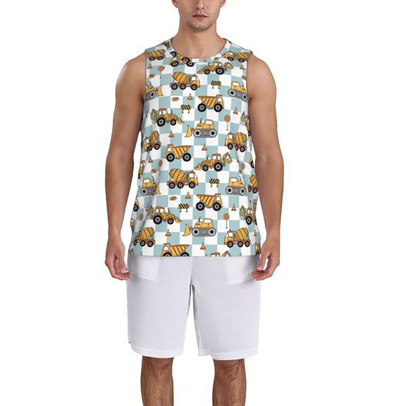 Naloa Excavator Basketball Jersey Reversible Men's Mesh Athletic Sports Shirts Training Practice S-4XLSmall