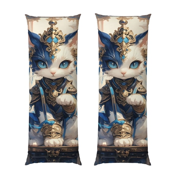 Naloa Exotic Blue Cat Super Soft 20x60 Body Pillow Case,Long Side Hidden ZipperPILLOWS ARE NOT INCLUDED