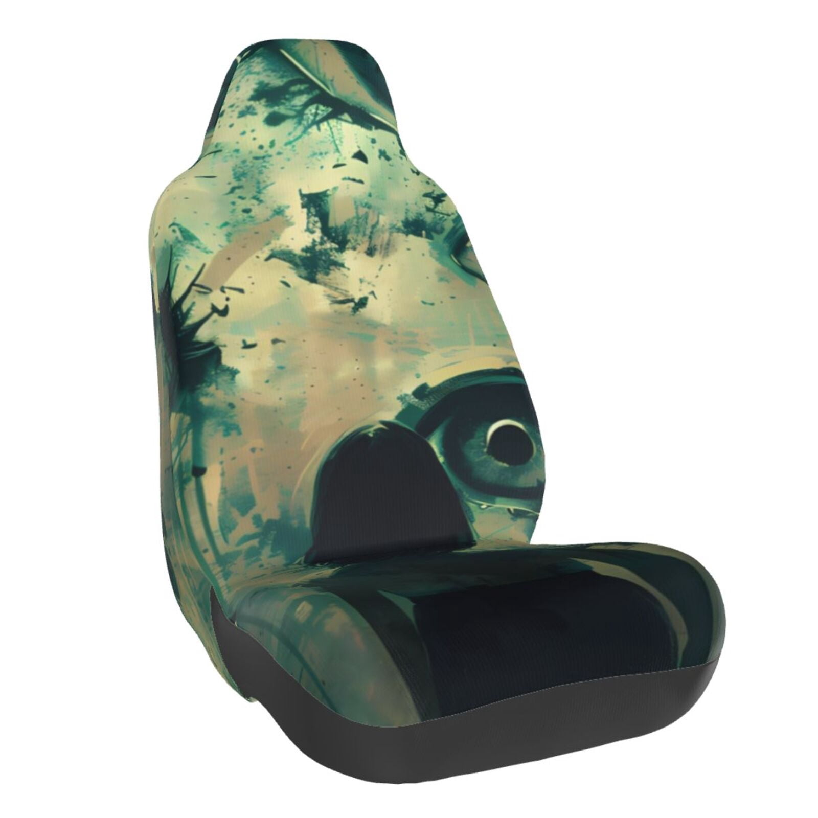 Naloa Eyes Watching In The Dark Car Seat Covers Universal Front Seat Coves for Car Accessories ,Padded Car Covers for Automotive, SUV, Truck, and Van