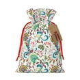 thumbnail image 1 of Naloa Fairy Flower Drawstring Christmas Bags, 3D Xmas Gift Bags, Christmas Wrapping Bags, Xmas Goodie Bags, Treat Pouch Bags, Party Favor Bags-Medium, 1 of 9