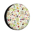 thumbnail image 1 of Naloa Fall Animals PVC Leather Spare Tire Wheel Cover Spare Tire Cover, for Car Truck SUV Camper Trailer Universal Fit(14-17in)-16 inch, 1 of 6
