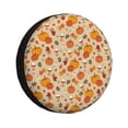 thumbnail image 1 of Naloa Fall Autumn PVC Leather Spare Tire Wheel Cover Spare Tire Cover, for Car Truck SUV Camper Trailer Universal Fit(14-17in)-14 inch, 1 of 6
