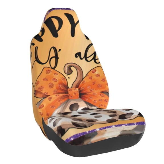 Naloa Fall Farmhouse Pumpkins1 Car Seat Covers Universal Front Seat Coves for Car Accessories ,Padded Car Covers for Automotive, SUV, Truck, and Van