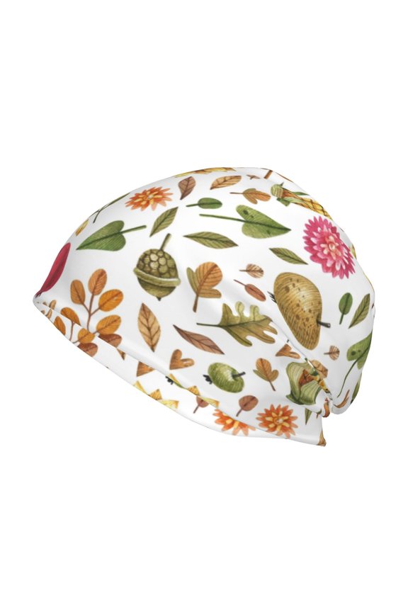 Fall Fruits And Vegetables Beanie for Men Women Knitted Unisex Winter Hat Beanies Cap Knit Cuffed Beanies Hats