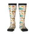 thumbnail image 1 of Naloa Fall Pumpkins And Sunflowers Knee Socks, High Socks Long Stretchy Sock Women Knee High Stocking, Long Socks for Women, 1 of 6