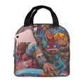 thumbnail image 1 of Naloa Fantasy Colorful Beast Print Lunch Box for Women Men,Insulated Lunch Bag,Lunchbox,Thermal Leakproof Cooler,Reusable Lunch Tote Bag for Work School Travel Picnic, 1 of 7