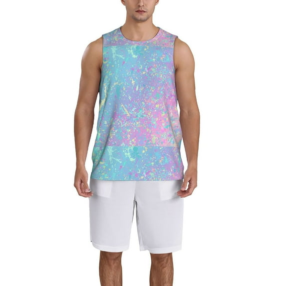 Naloa Fantasy Gradient Basketball Jersey Reversible Men's Mesh Athletic Sports Shirts Training Practice S-4XLLarge