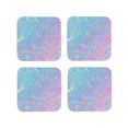 thumbnail image 1 of Naloa Fantasy Gradient Coasters for Set of 4 - PU Leather Coasters, Coasters for Table Cup Tea Coffee Beer, Decorative for Kitchen Homedecor (Round), 1 of 6