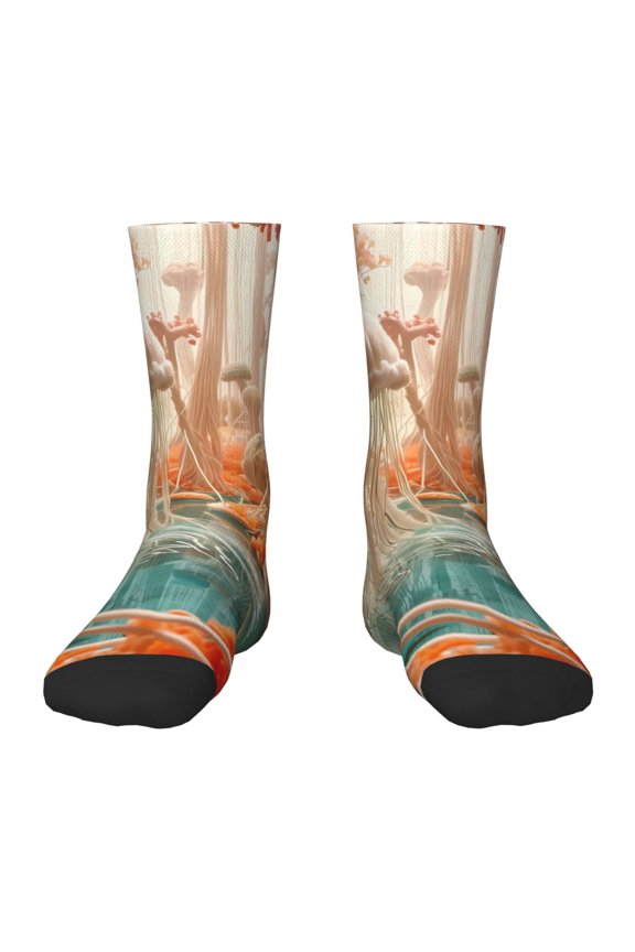 Fantasy Underwater Jellyfish Kids Socks Unisex Kids and Toddlers' Crew Socks, ,1 Pairs