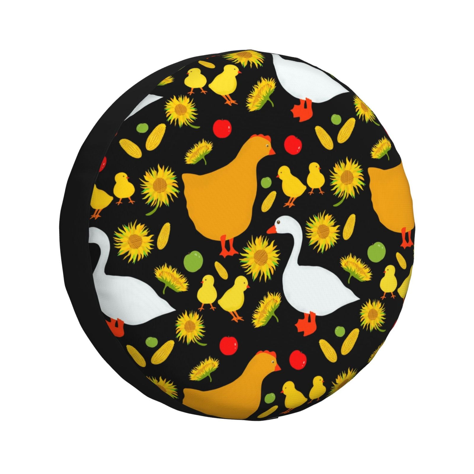 Naloa Farm Goose PVC Leather Spare Tire Wheel Cover for Car Truck SUV