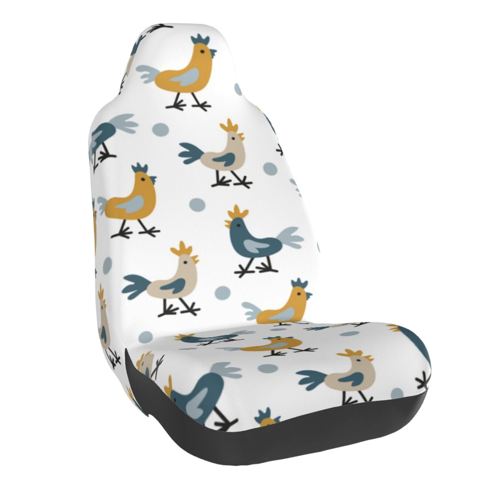 Naloa Farm Roosters Car Seat Covers Universal Front Seat Coves for Car