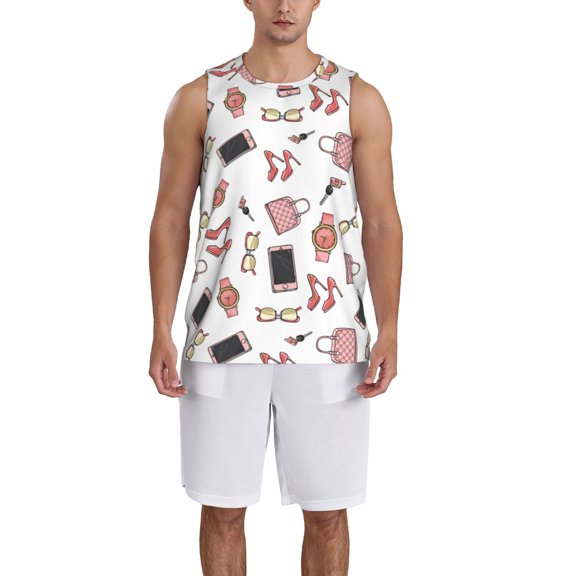 Naloa Fashion Basketball Jersey Reversible Men's Mesh Athletic Sports Shirts Training Practice S-4XLMedium