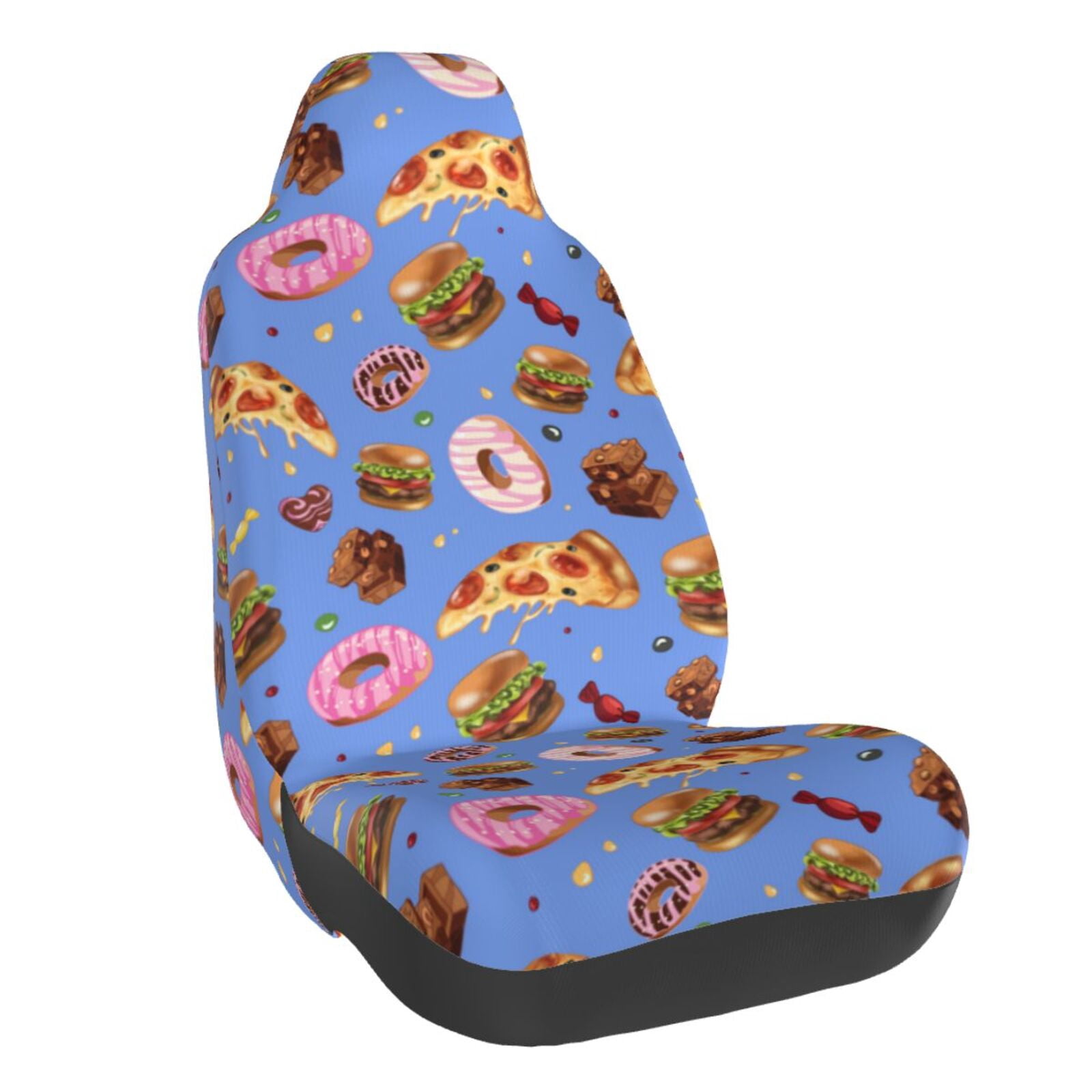 Naloa Fastfoods Car Seat Covers Universal Front Seat Coves for Car Accessories ,Padded Car Covers for Automotive, SUV, Truck, and Van