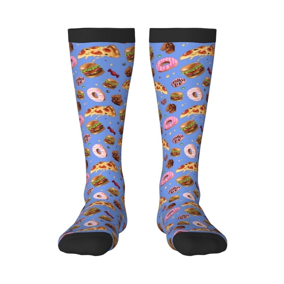 Naloa Fastfoods Knee Socks, High Socks Long Stretchy Sock Women Knee High Stocking, Long Socks for Women