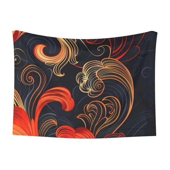 Naloa Fiery Floral Pattern Dog Blanket, 3 Sizes Cat Blanket for Indoor Cats Large Medium Small Dog Gifts-Large