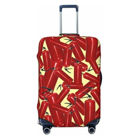 Naloa Fire Extinguisher Elastic Suitcase Protector, Travel Suitcase Protector Cover Fits 18-32in Suitcase - X-Large