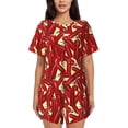 thumbnail image 1 of Naloa Fire Extinguisher Women's Short-Sleeved Pajama Set, Loungewear, Summer pajamas, Breathable Cozy - X-Large, 1 of 9