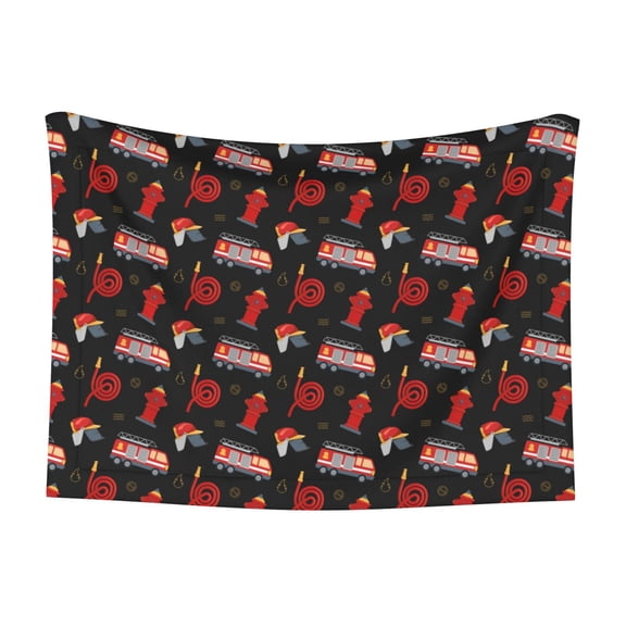 Naloa Fire Fighting Dog Blanket, 3 Sizes Cat Blanket for Indoor Cats Large Medium Small Dog Gifts-Large