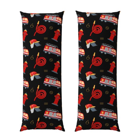 Naloa Fire Fighting Super Soft 20x60 Body Pillow Case,Long Side Hidden ZipperPILLOWS ARE NOT INCLUDED