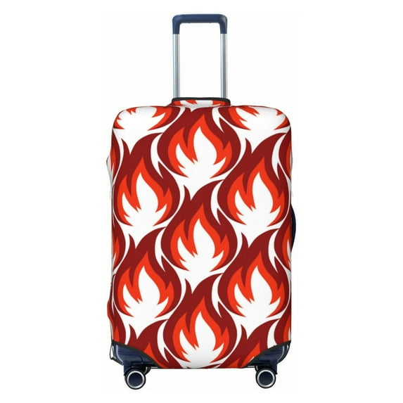 Naloa Fire Symbols Elastic Suitcase Protector, Travel Suitcase Protector Cover Fits 18-32in Suitcase - Medium