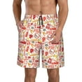 thumbnail image 1 of Naloa Firefighter Icons Men's Beach Shorts, Surfing shorts, Swim trunks, Quick Dry Swim Trunks for Surfing Beach Fun - XX-Large, 1 of 9
