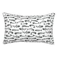 thumbnail image 1 of Naloa Fish Bones Pillow Covers, Throw Pillow Case Cushion Covers,Cushion for Bedroom,Couch,Home-14"x20", 1 of 6